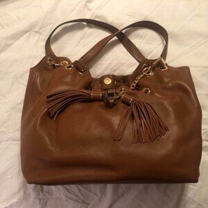 Luggage Brown Leather Camden Drawstring Shoulder Bag/Purse